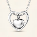 Hollow Heart Cremation Urn Pendant