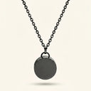 Steel Round Disc Cremation Urn Pendant