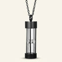 Tempus Glass Hourglass Memorial Pendant