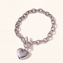 Heart Memorial Bracelet - Cremation Keepsake Jewelry