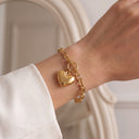 Heart Memorial Bracelet - Cremation Keepsake Jewelry