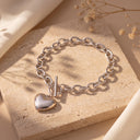 Heart Memorial Bracelet - Cremation Keepsake Jewelry