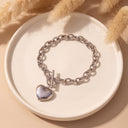 Heart Memorial Bracelet - Cremation Keepsake Jewelry
