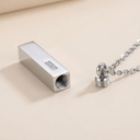 Crystal Cubic Bar Necklace