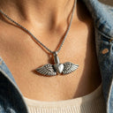 Angel Wings Memorial Urn Pendant Necklace