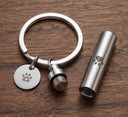 Cherished Paw Memorial Urn Keychain