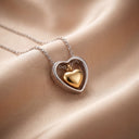 Hollow Heart Cremation Urn Pendant