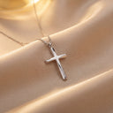 Twist Cross Cremation Urn Pendant