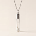 Glass Vial Ash Holder Pendant Necklace