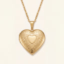 Openable Heart Locket Memorial Necklace