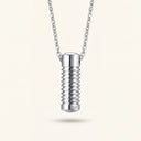 Steel Cylinder Screw Urn Necklace