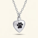 Paws on My Heart Pet Memorial Necklace