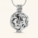 Silver Heart Sphere Cremation Pendant