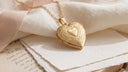 Openable Heart Locket Memorial Necklace