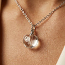 Eden Locket Openable Crystal Pendant Necklace