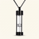 Hourglass Cremation Urn Pendant Necklace - Memorial Keepsake