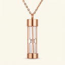 Hourglass Cremation Urn Pendant Necklace - Memorial Keepsake