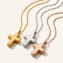 Cross Cremation Urn Pendant Necklace - Memorial Keepsake