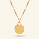 Steel Round Disc Cremation Urn Pendant