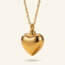Sterling Silver Puffy Heart Pendant Necklace