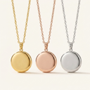 Disc Cremation Urn Pendant - Memorial Necklace