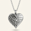 Wing Cremation Keepsake Necklace – Memorial Urn Pendant