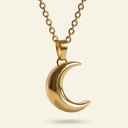 Crescent Moon Keepsake Necklace