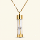 Hourglass Cremation Urn Pendant Necklace - Memorial Keepsake