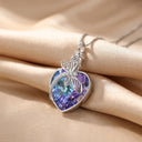 Reverie Violet Crystal Dragonfly Locket