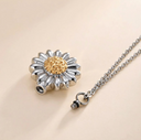 Sunflower Urn Pendant Necklace