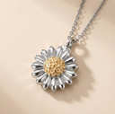 Sunflower Urn Pendant Necklace