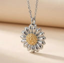 Sunflower Urn Pendant Necklace