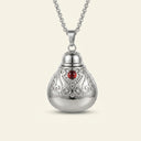 Solace Keepsake Pendant - Garnet Accent