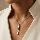 Steel Mobius Bar Cremation Pendant