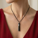 Steel Mobius Bar Cremation Pendant