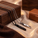 Steel Mobius Bar Cremation Pendant