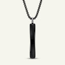 Steel Mobius Bar Cremation Pendant