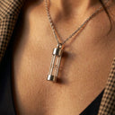 Tempus Glass Hourglass Memorial Pendant