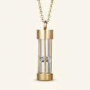 Tempus Glass Hourglass Memorial Pendant