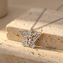 Transcend Butterfly Heart Pendant