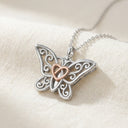 Transcend Butterfly Heart Pendant