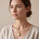 Openable Heart Locket Memorial Necklace