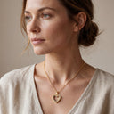 Heart Cremation Urn Pendant Necklace - Memorial Jewelry for Human Ashes