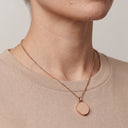 Steel Round Disc Cremation Urn Pendant