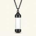 Vial in Midnight Glass Keepsake Pendant