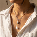 Glass Vial Ash Holder Pendant Necklace