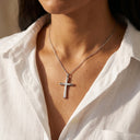 Twist Cross Cremation Urn Pendant