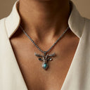 Sentinel Memorial Pendant with Turquoise