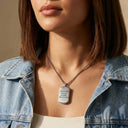 Dog Tag Memorial Cremation Pendant - Engraved Urn Necklace