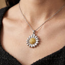 Sunflower Urn Pendant Necklace